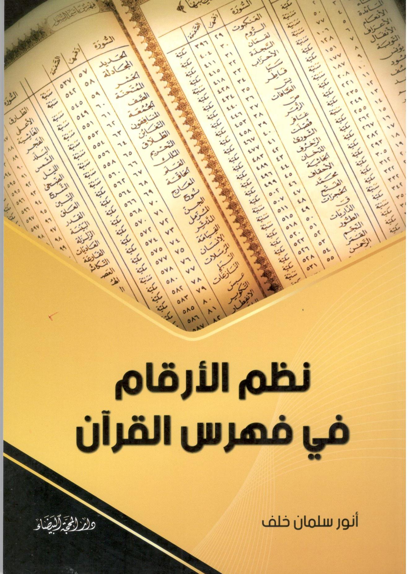 نظم  الارقام في فهرس القران